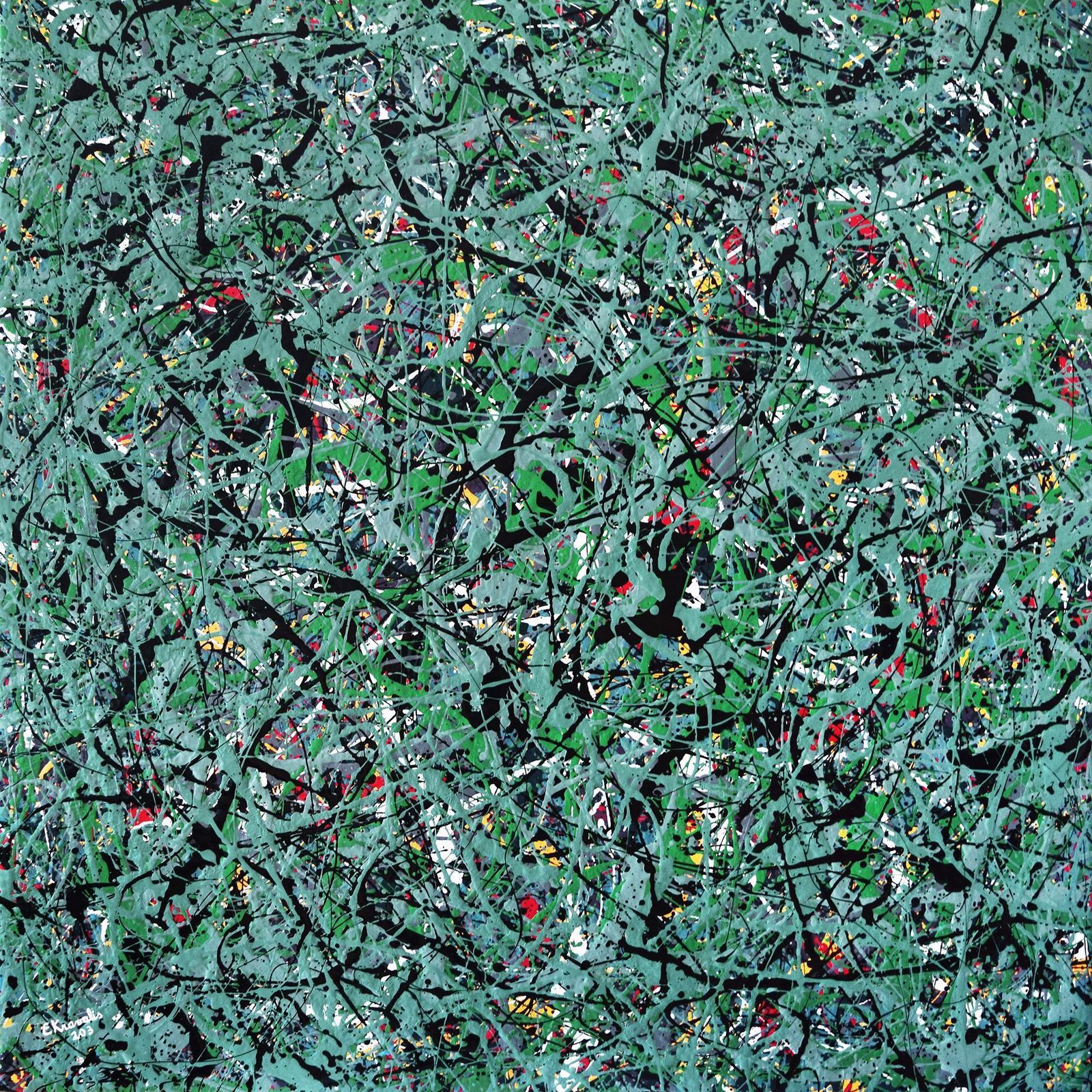 Edijs Kravalis203,  Mixed Media/Canvas, 150x150 Cm, 20252025