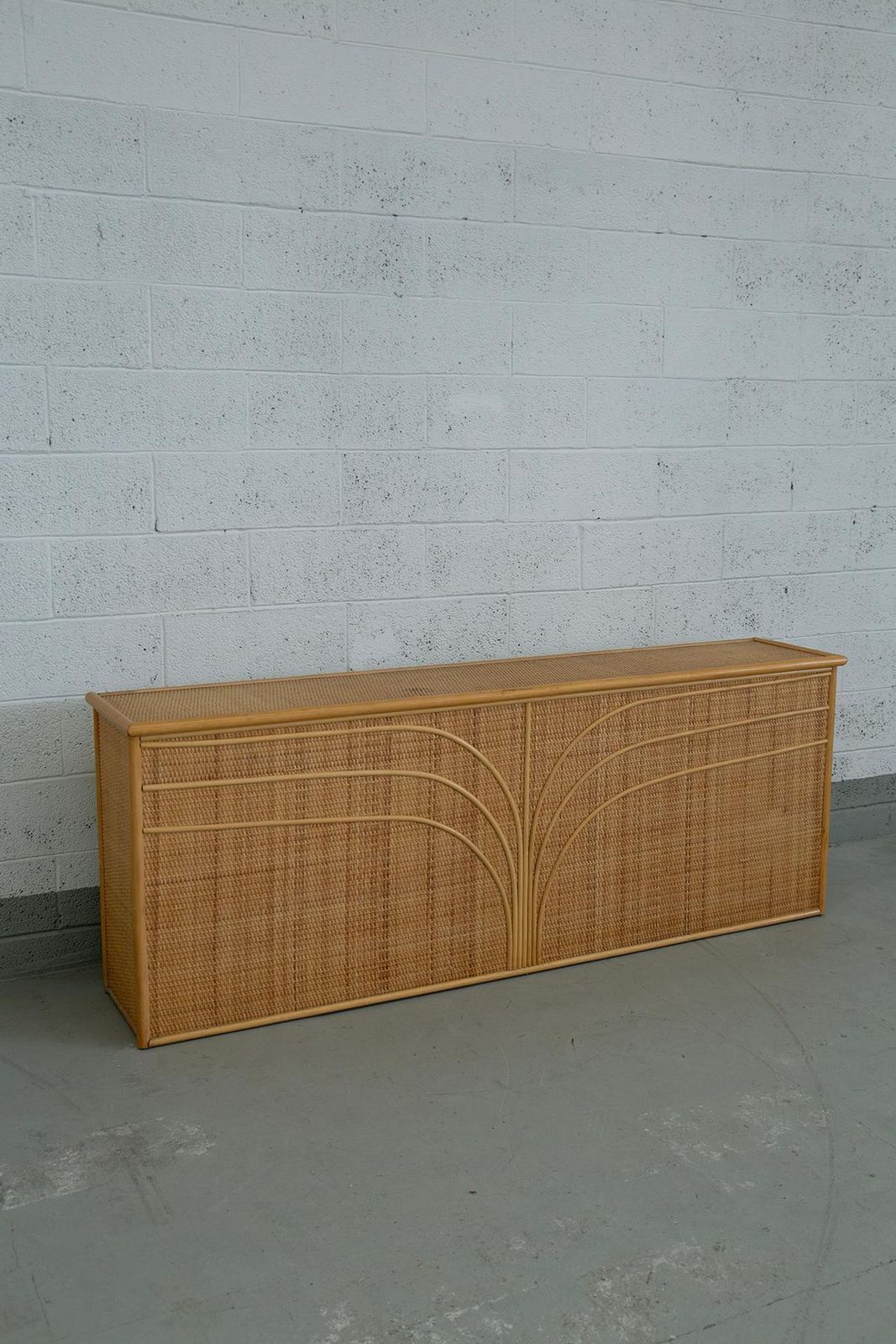 Axel Enthoven Attr. Rattan And Bamboo Storage Cabinet photo furniture