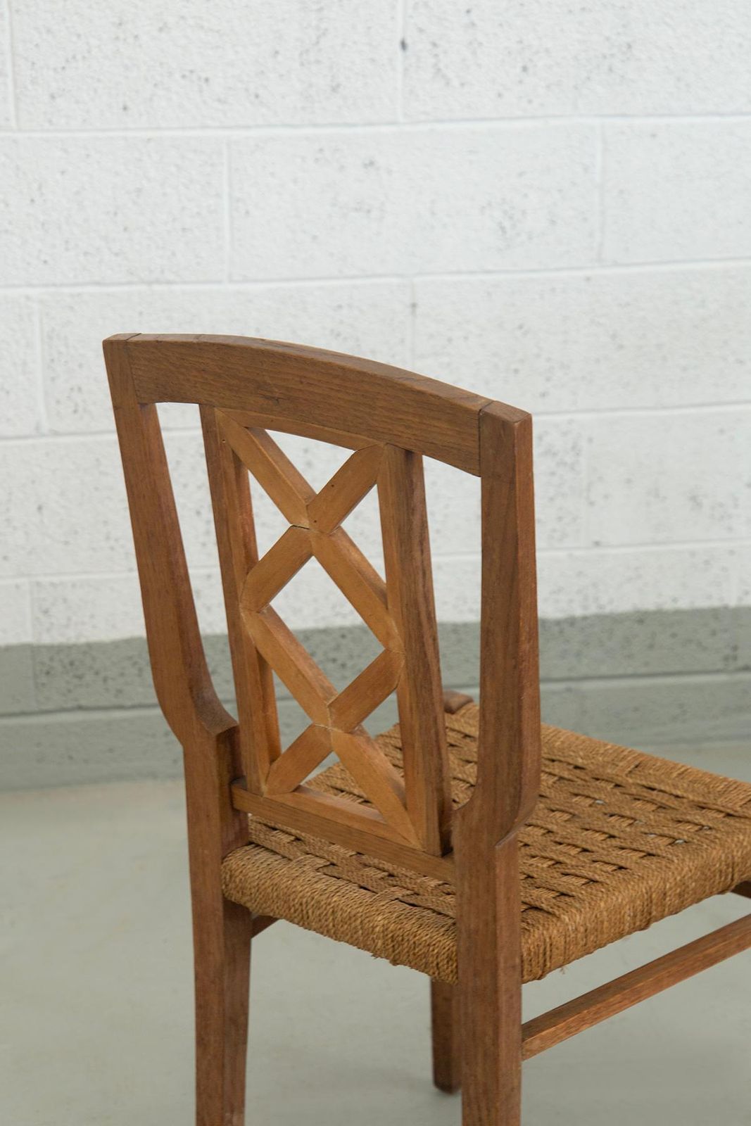 Set Of Eigth Italian Dining Chairs By Paolo Buffa Attr. In Rope photo vintage