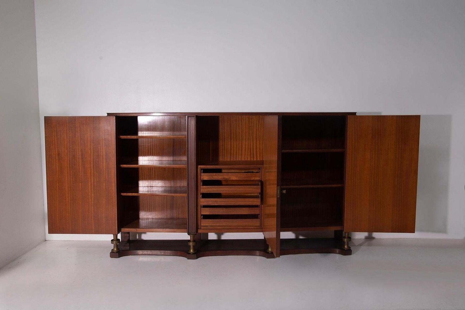 Paolo Buffa Rare High Buffet For Arrighi Designs Gariboldi, Signed photo furniture