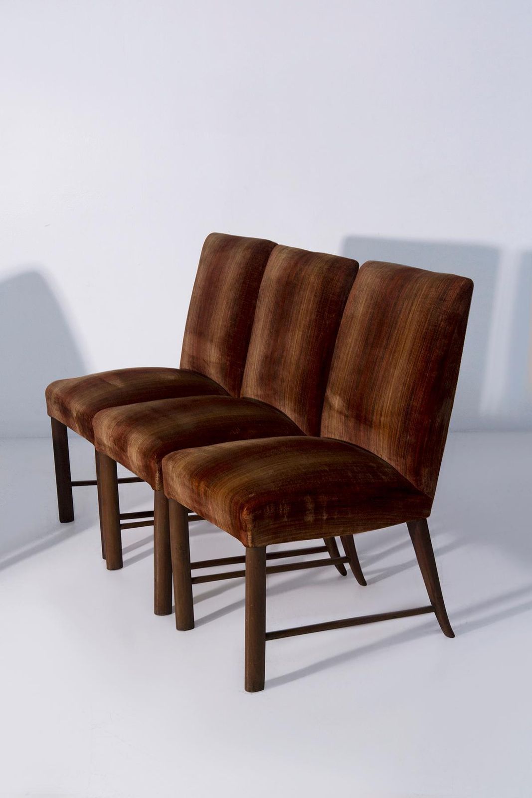 Set Of Six Chairs By Paolo Buffa With Original Velvet Fabric Of The Period photo 5691.0