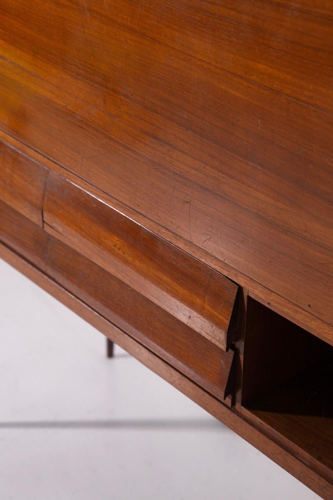 photo for sale Italian Bookcase Cabinet In Grissinato Wood