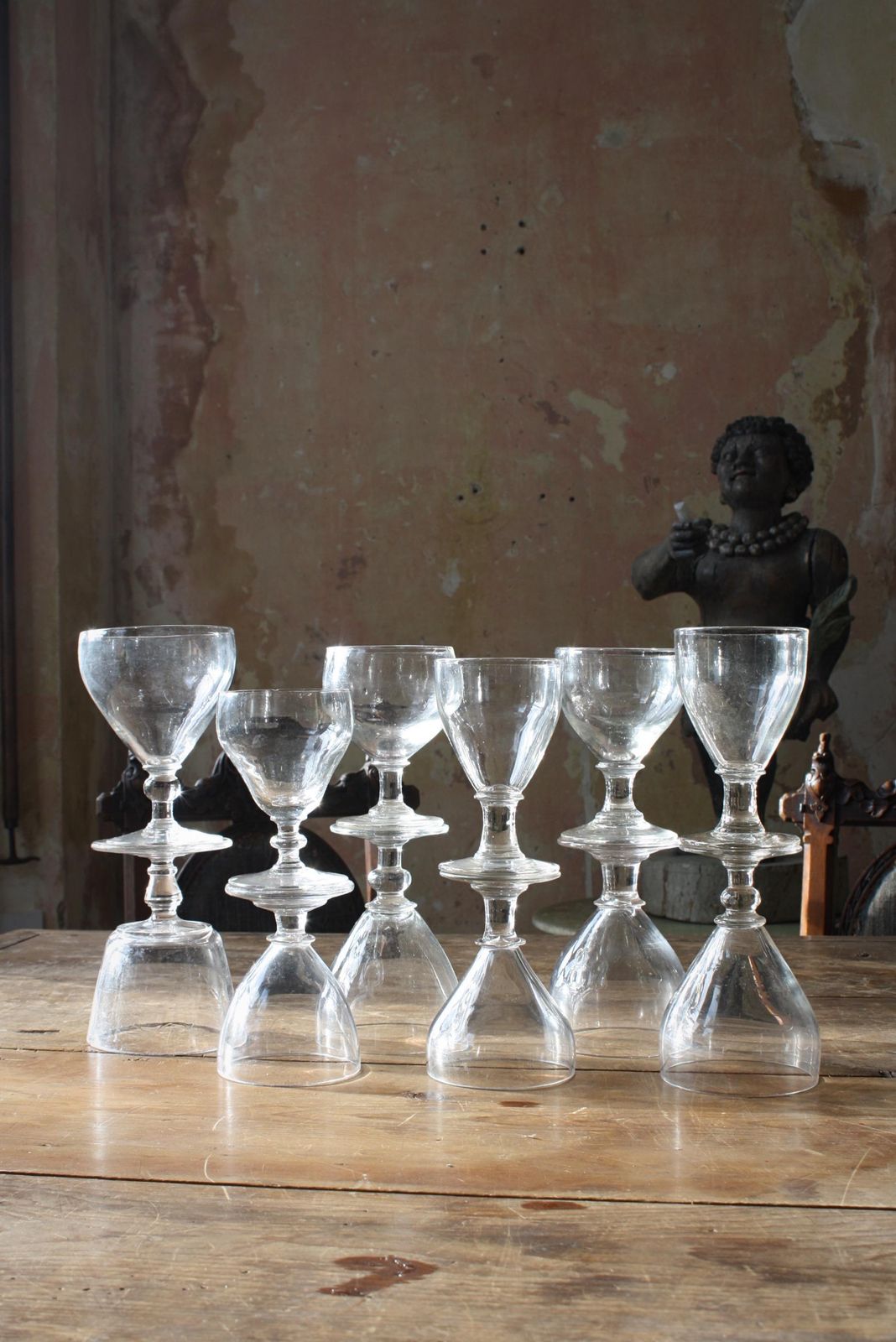 Home Decor 19th Century Collection Of Georgian Rummers & Labeled Cut Glass Decanters photo
