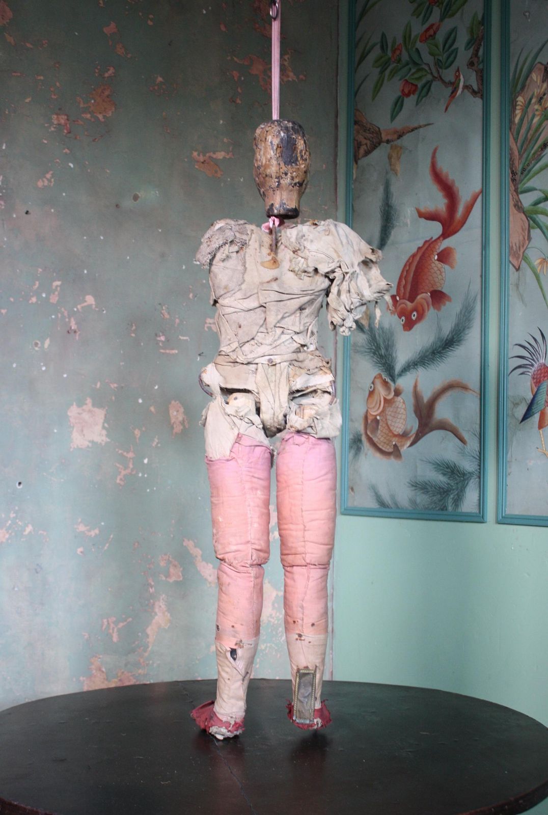 19th Century Sicilian Italian Marionette Folk Art Puppet 'Opera Dei Pupi' photo vintage