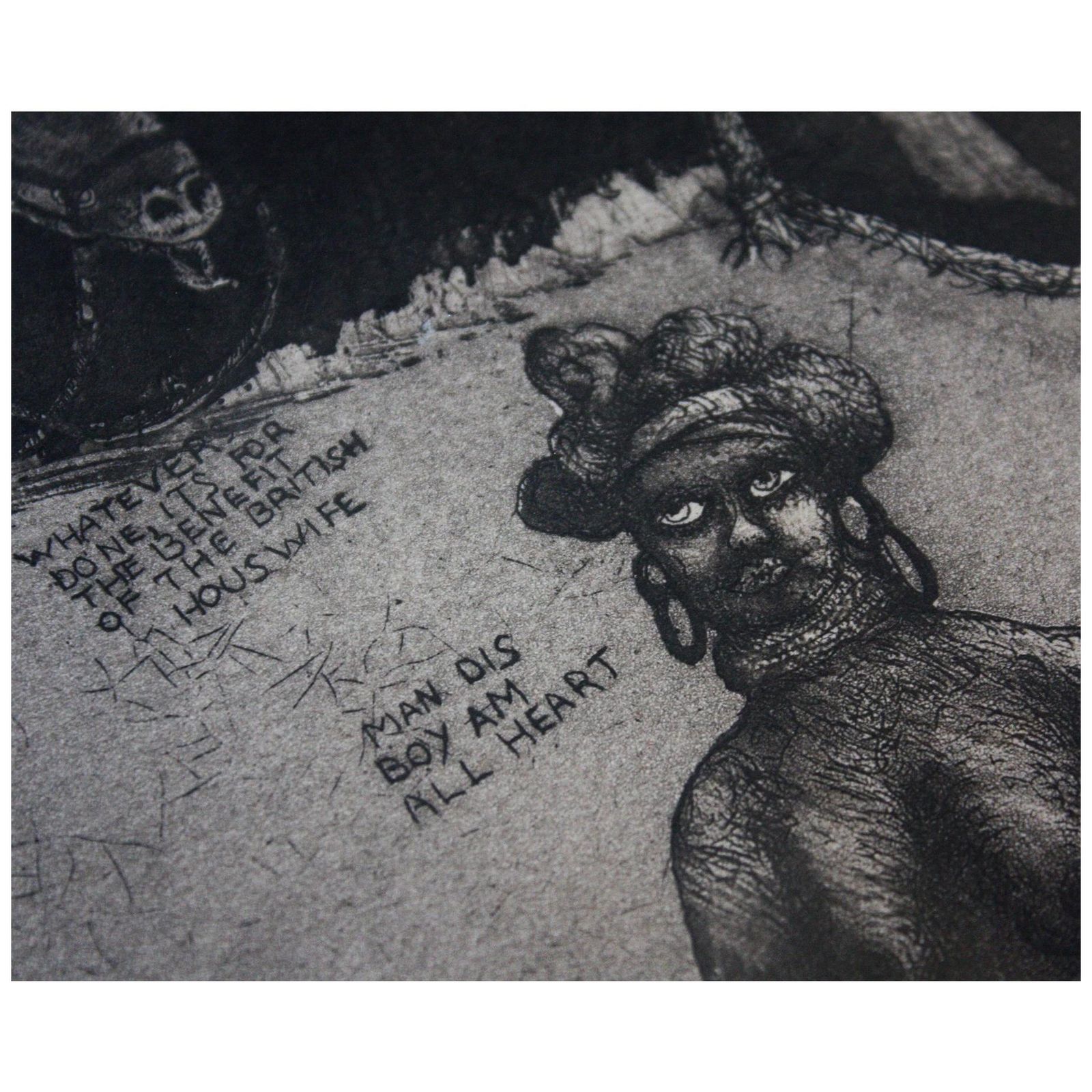 Satirical Lithograph By Peter Jacques "Lobengula" London Artist Royal Academy photo furniture