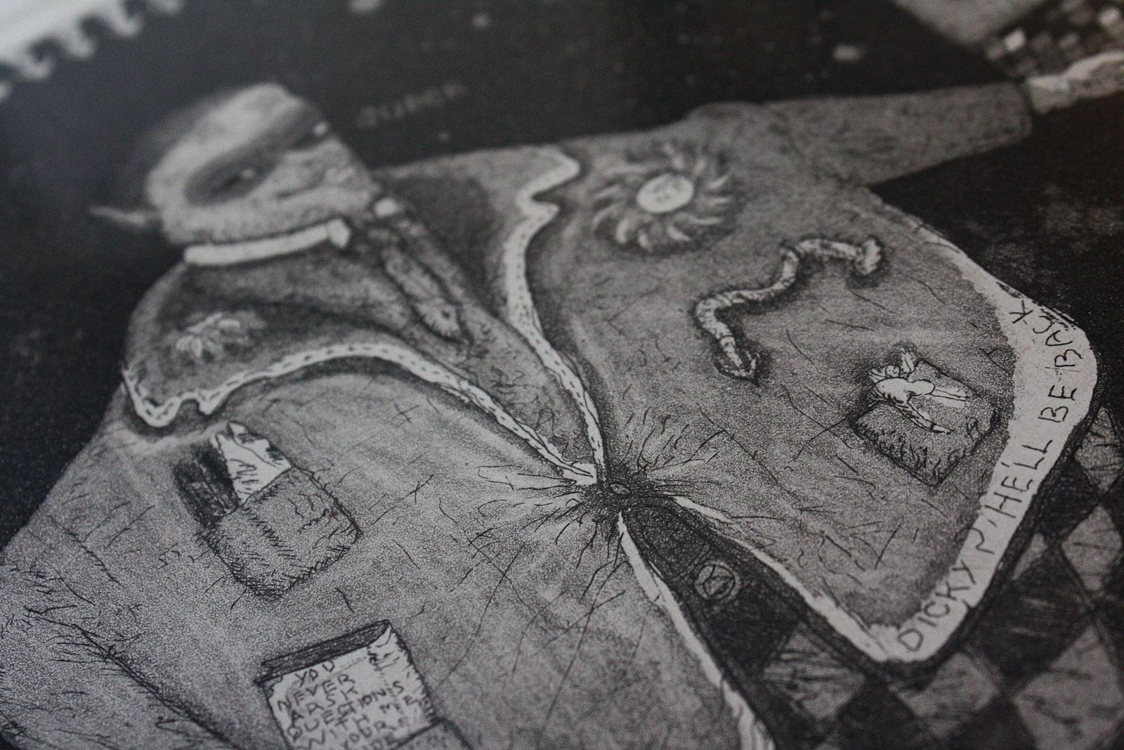 photo furniture Satirical Lithograph By Peter Jacques "The Devil" London Artist Royal Academy