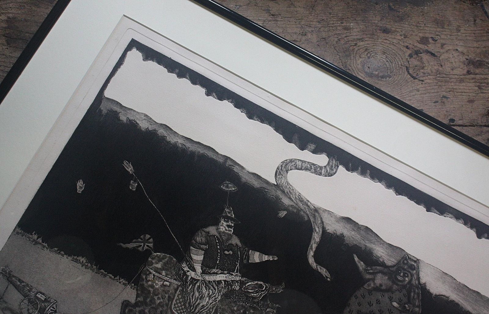 Art Satirical Lithograph By Peter Jacques "Lobengula" London Artist Royal Academy photo