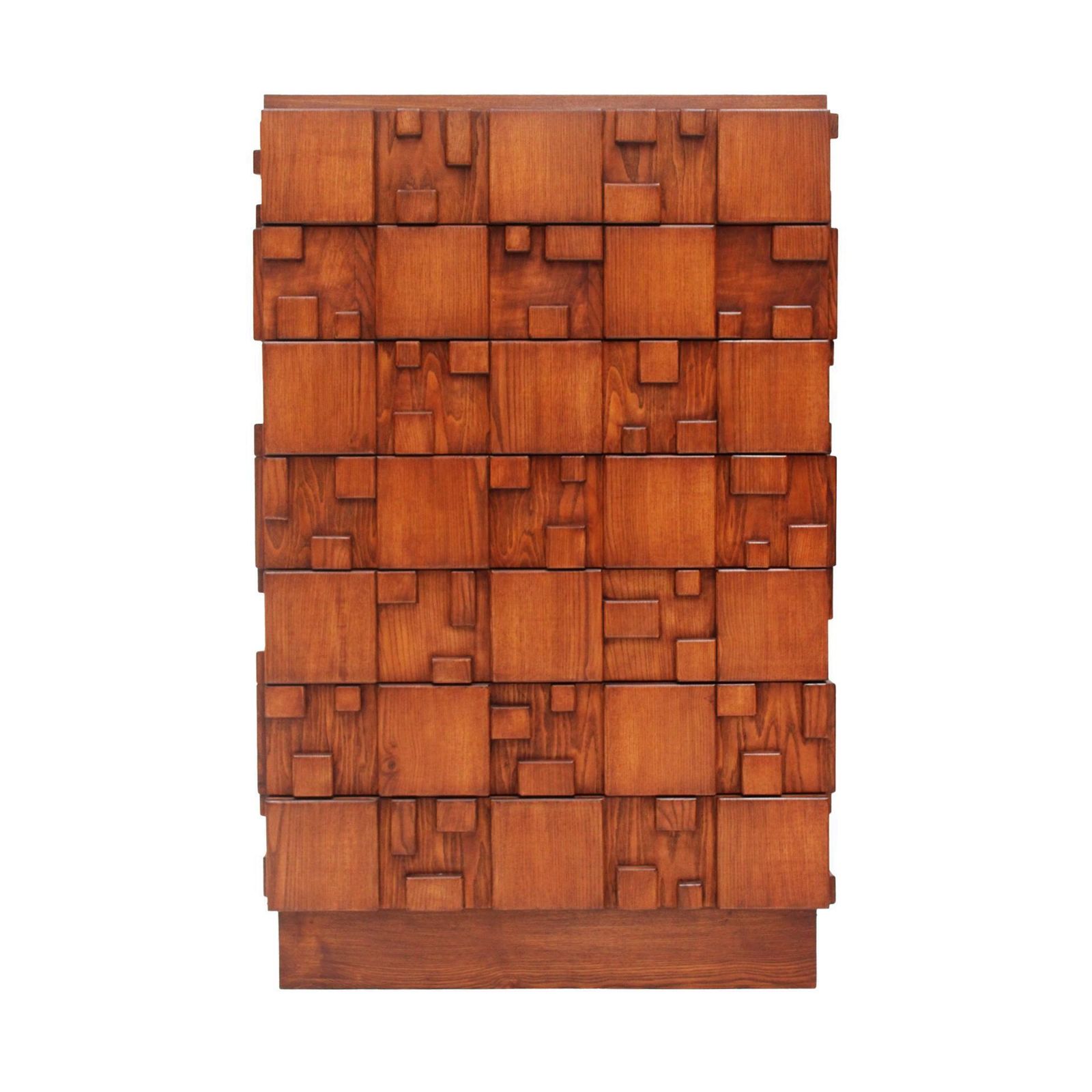 Brutalist Wooden Chest Of Drawers, Italy photo furniture