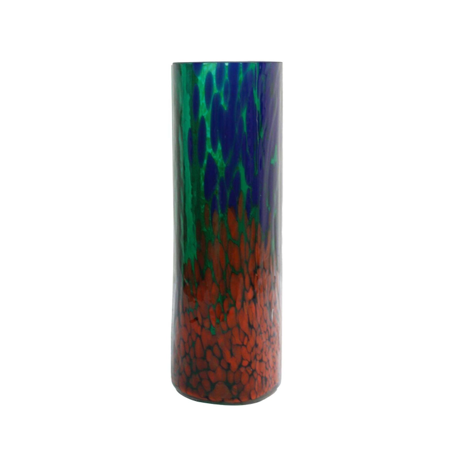 Artisanal Green Murano Glass Vase, 1970s Italian Design photo for sale