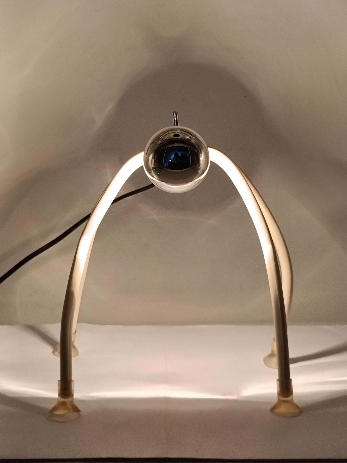 Marco Ferrei And Carlo Bellini For Luxo Lamp "Eddy," Italy 1980s photo vinterior