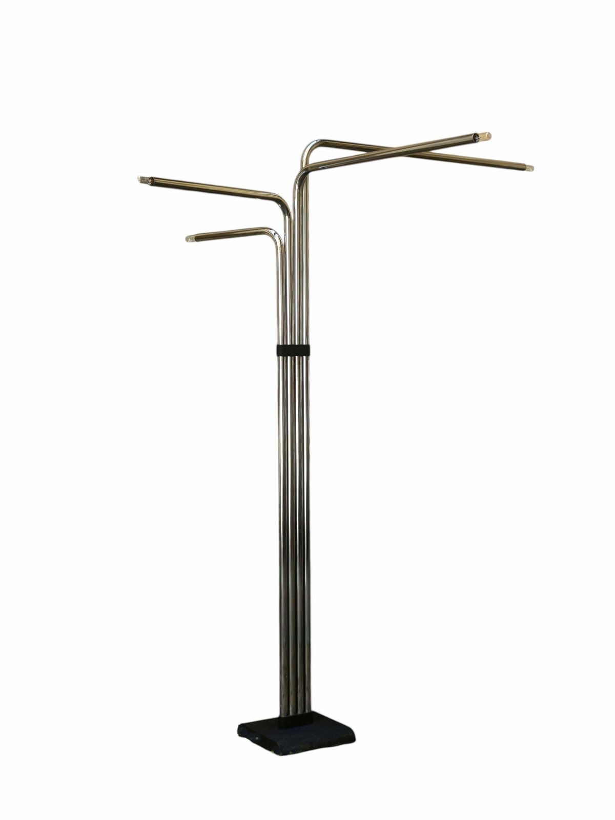Goffredo Reggiani Chromed Metal Floor Lamp With 4 Arms, Italy 1970s photo Lighting