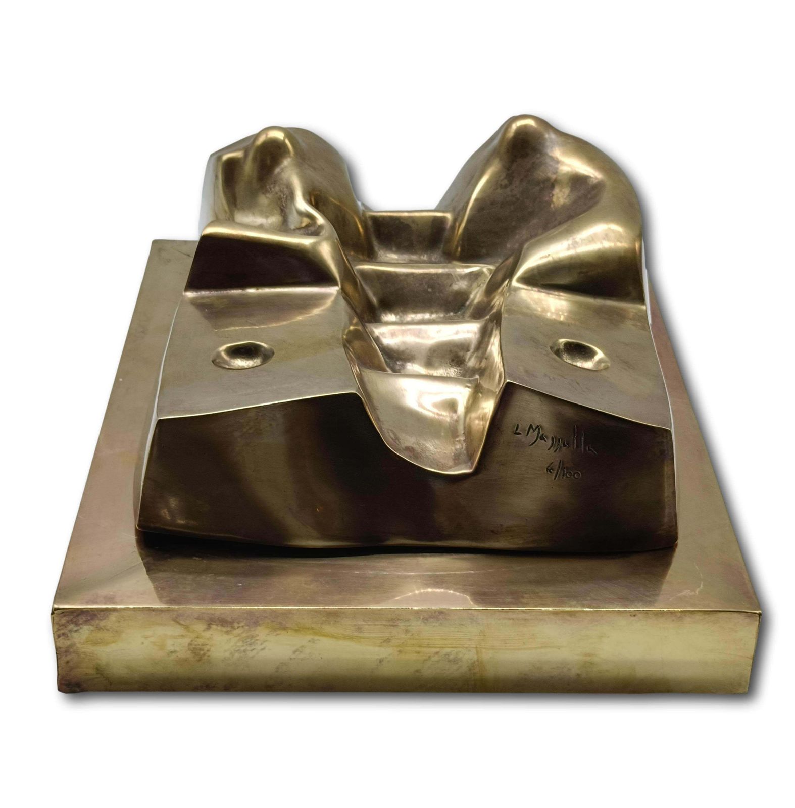 Luigi Mazzella Bronze Sculpture "Ciborio," Numbered 6/100, Italy 1989 photo furniture