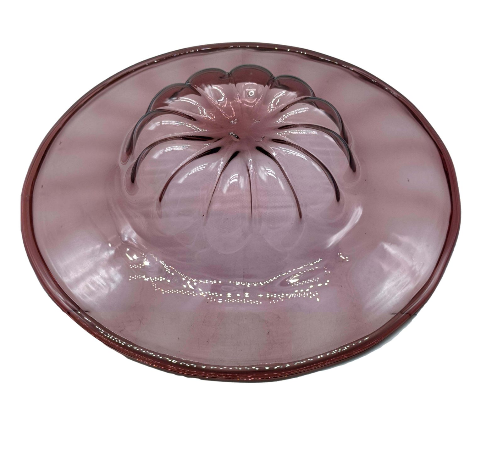 Vittorio Zecchin For Mvm Cappellin Mauve Murano Vertro Dish, Italy 1920s photo 1147.0