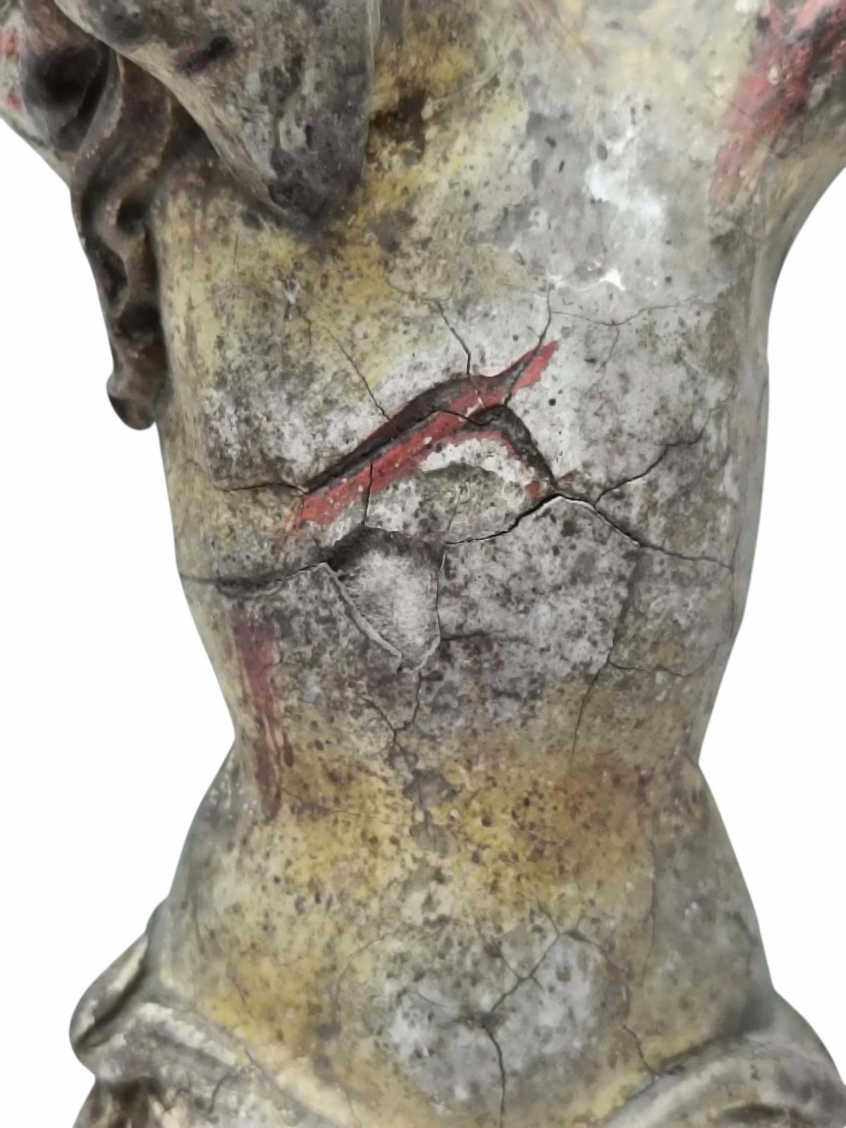 Antique Jesus Crucified In Polychrome Papier Mache, Italy 18th Century photo 706.0