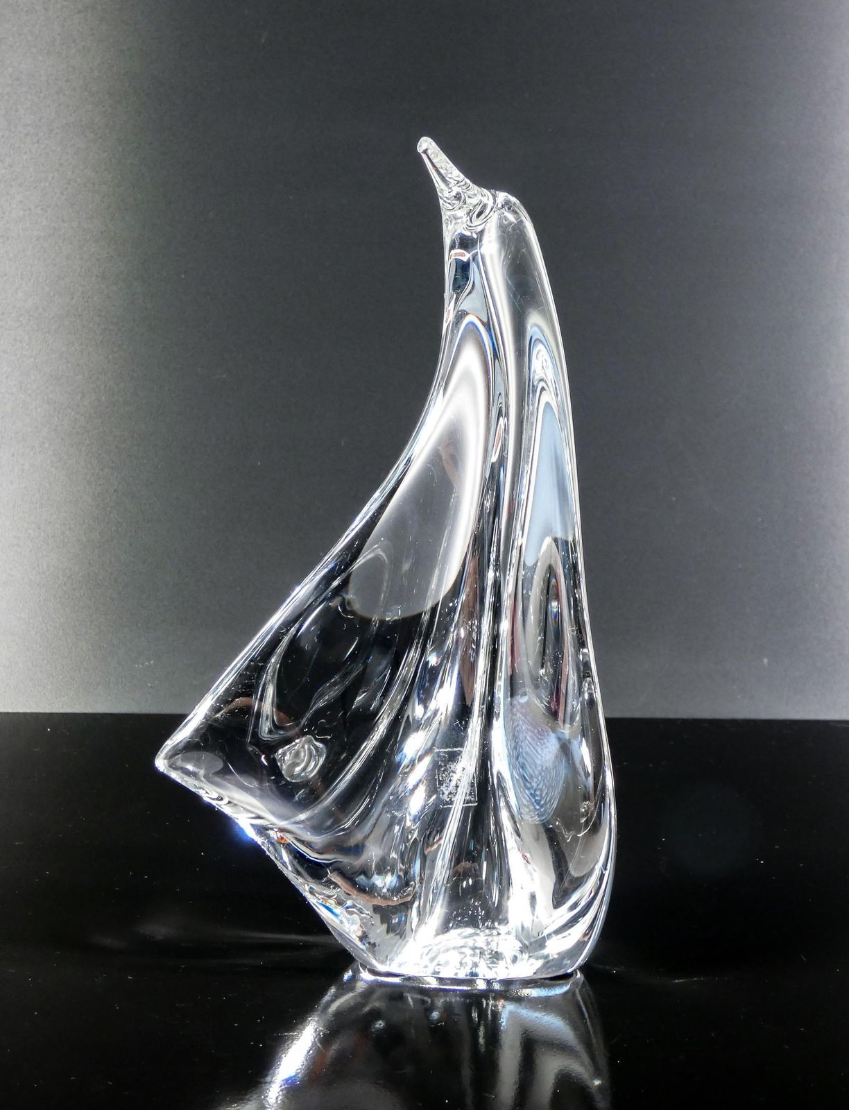 Daum France Crystal Sculpture. Penguin. France, 1990s photo furniture
