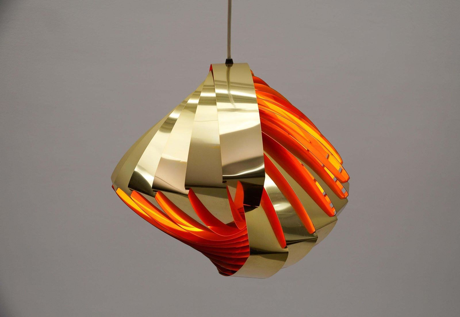 photo for sale Danish Conch Pendant Lamp By Louis Weisdorf For Lyfa, 1960s Denmark
