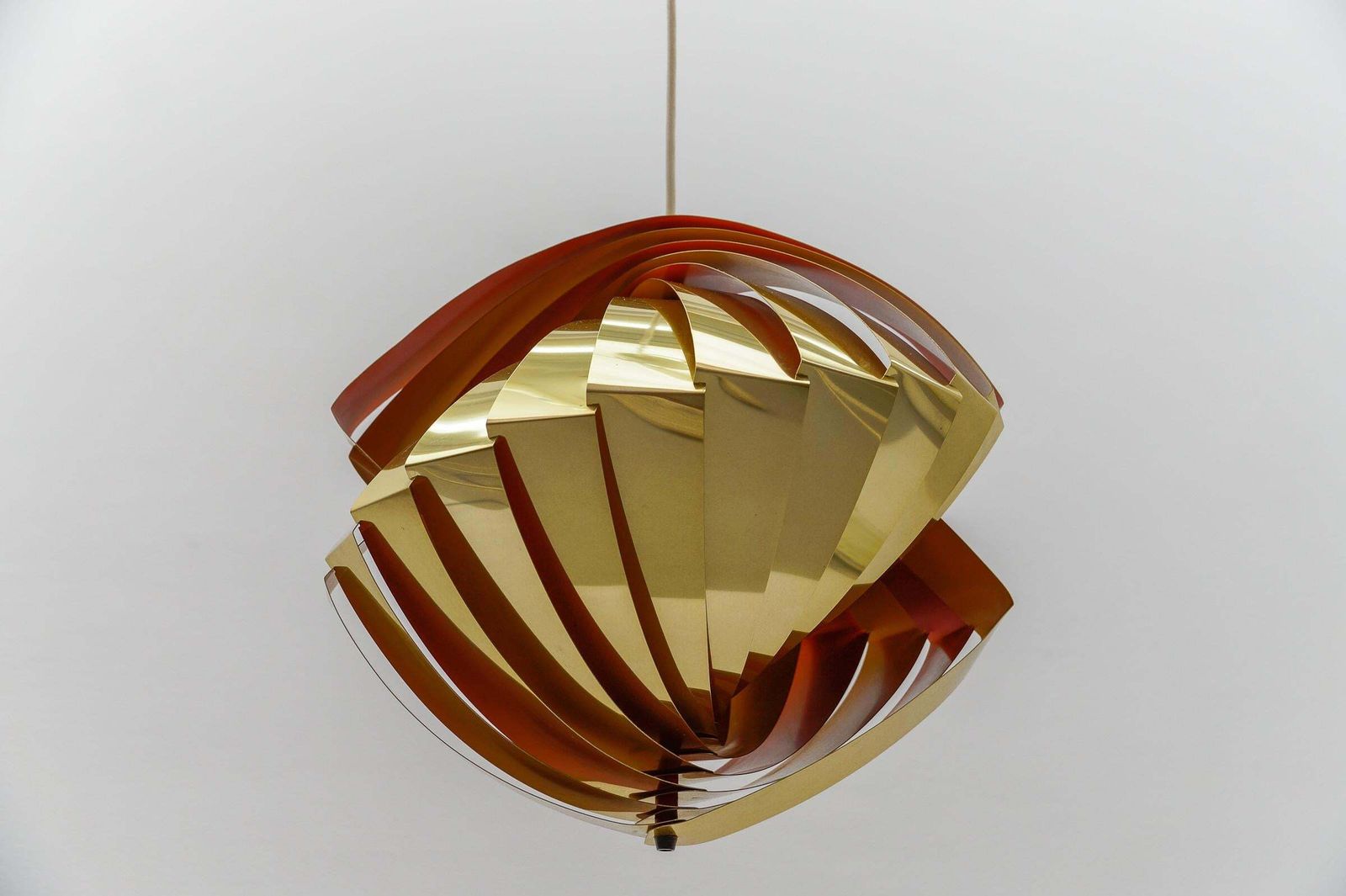 Lighting Danish Conch Pendant Lamp By Louis Weisdorf For Lyfa, 1960s Denmark photo
