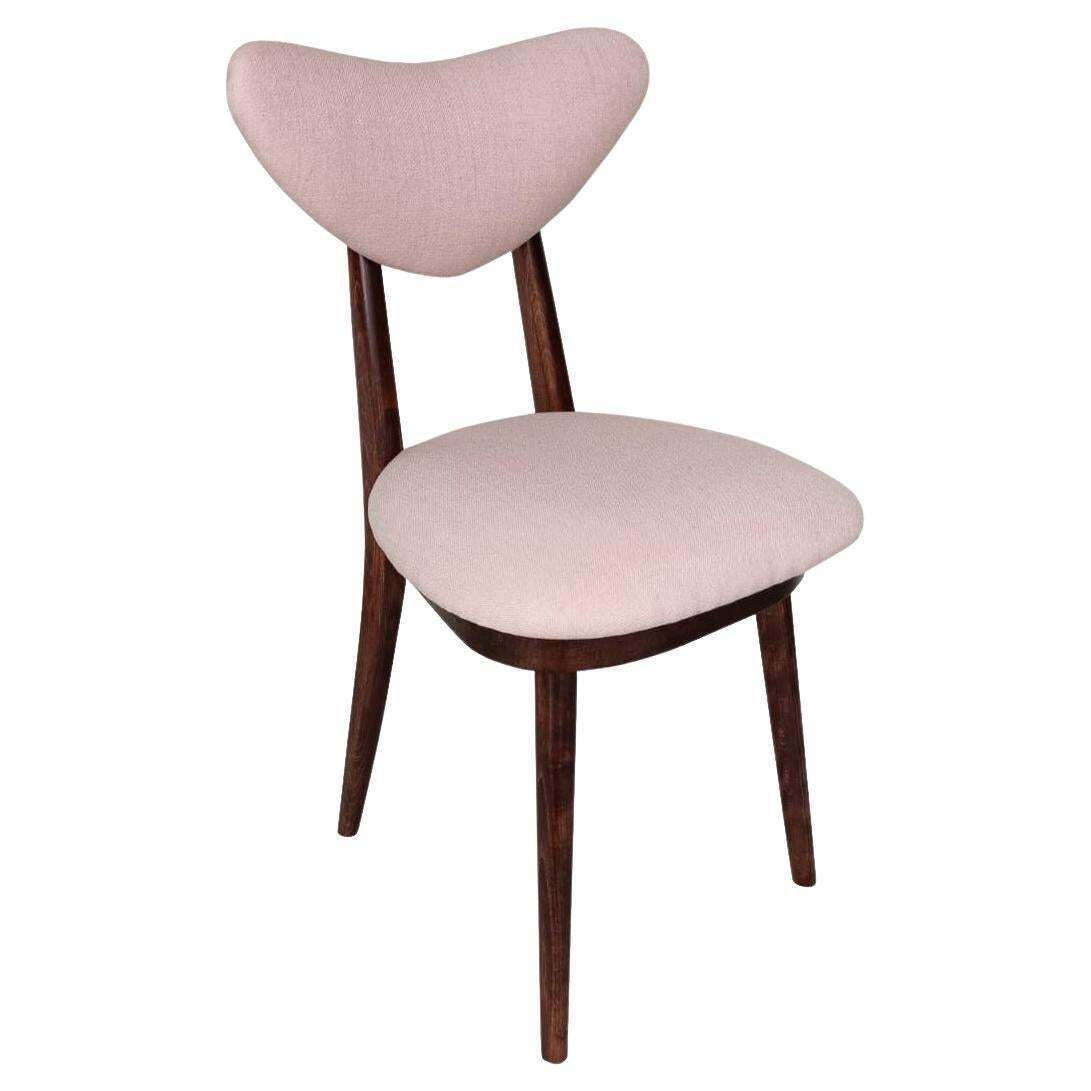 Mid Century Rozenwaterroze Hartvormige Stoel, Europa, Ca. Jaren 1960