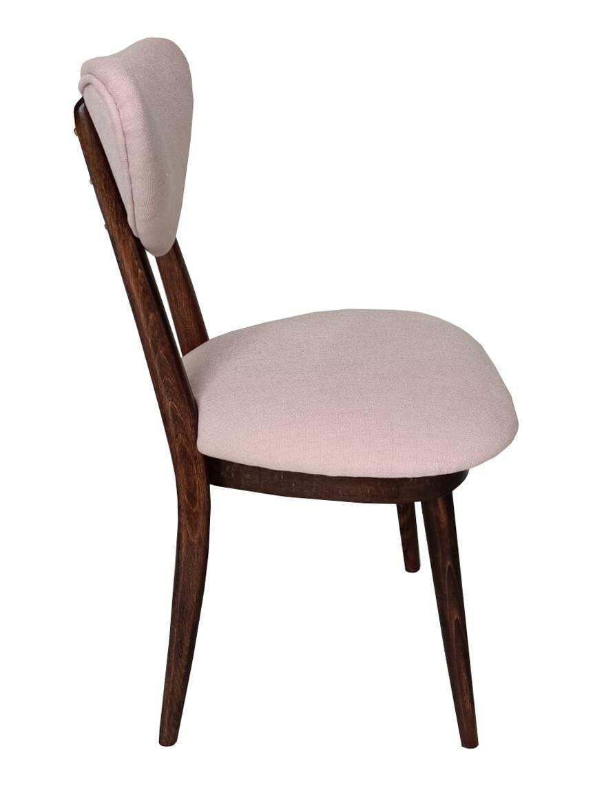 Mid Century Rozenwaterroze Hartvormige Stoel, Europa, Ca. Jaren 1960 photo for sale