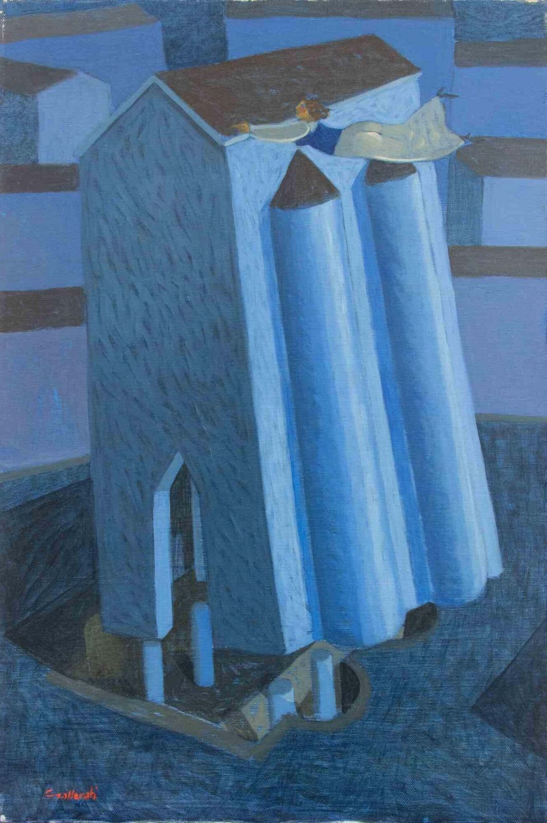 Alberto Galleratitake The Castle Away   Paint By Alberto Gallerati   1970s1970s