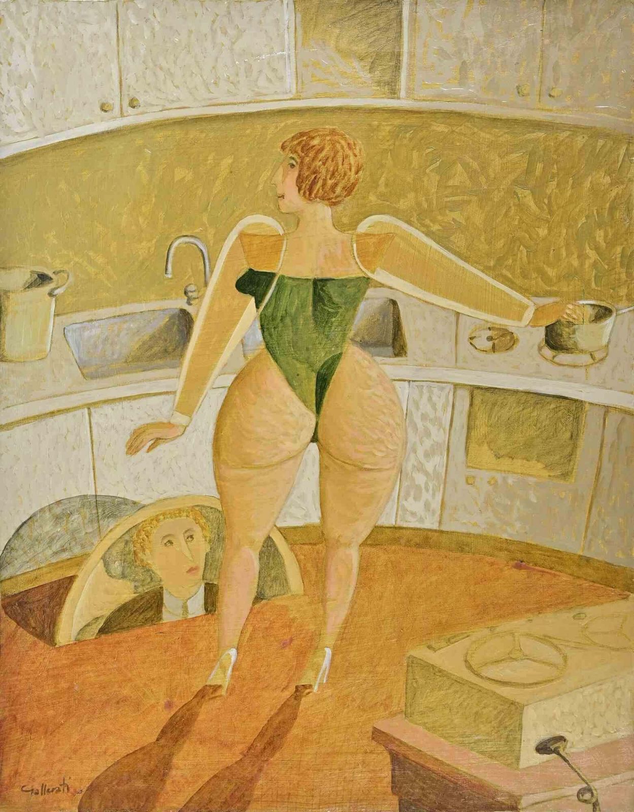Alberto Galleratihousewife Redeemed   Paint By Alberto Gallerati   1970s1970s