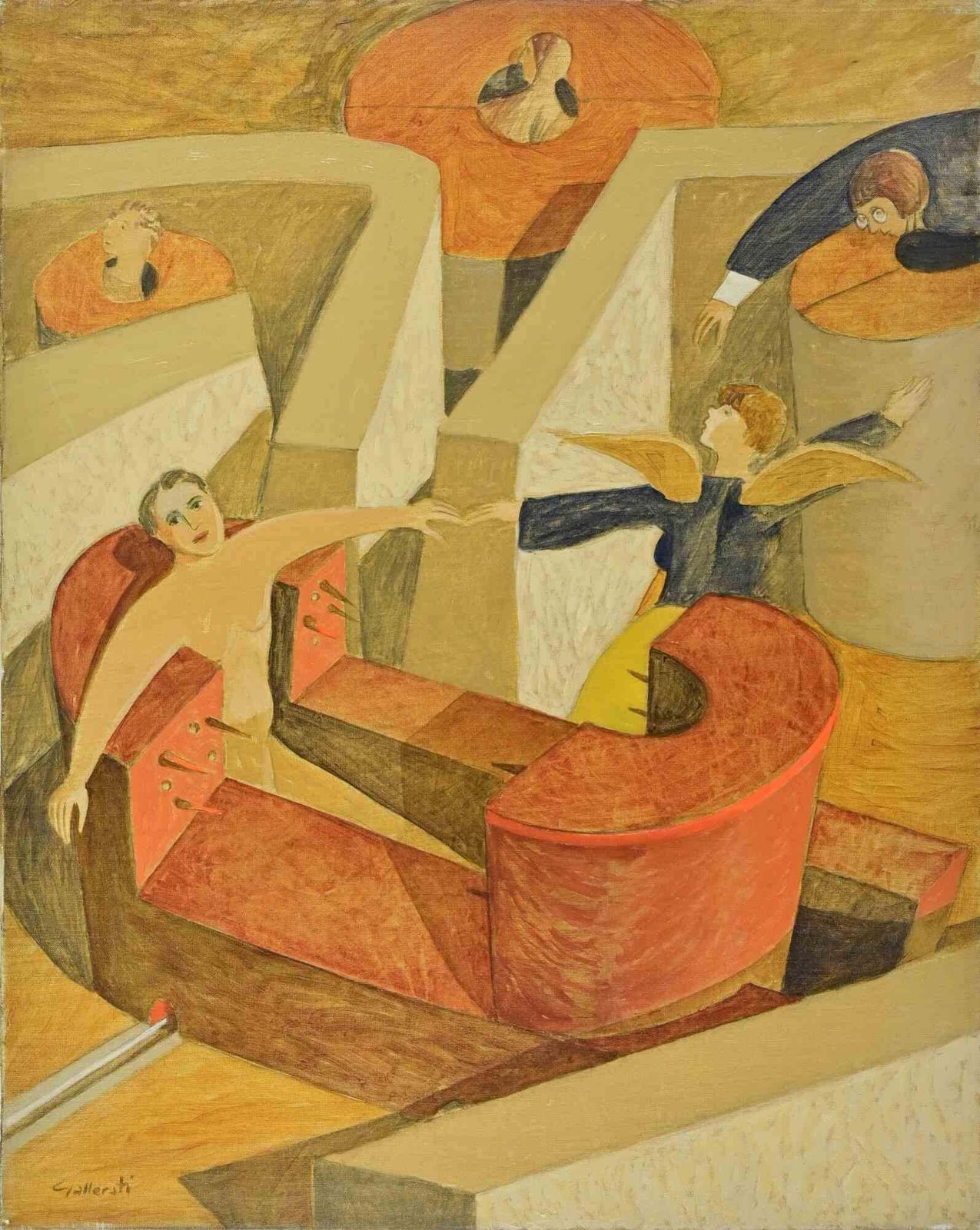 Alberto Galleratifreeing Yourself From Art   Paint By Alberto Gallerati   1970s1970s