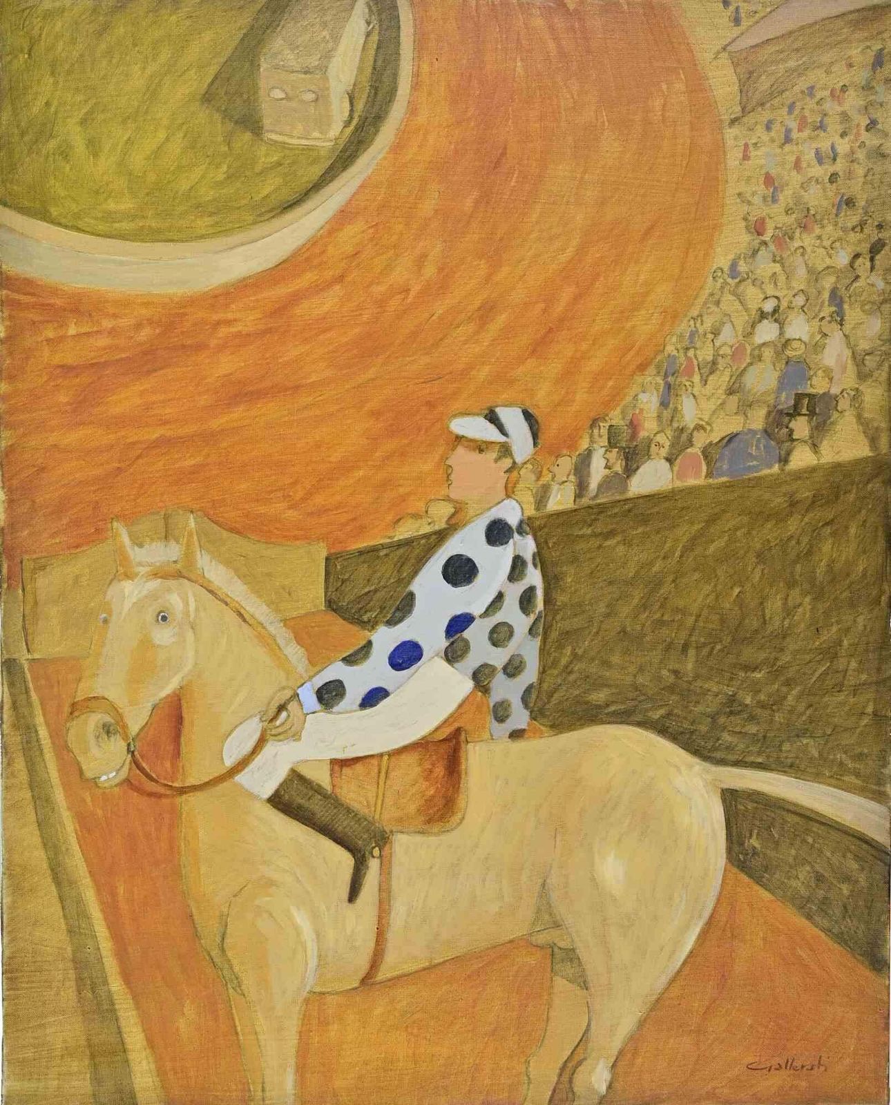 Alberto Galleratia Tour Of San Siro   Paint By Alberto Gallerati   1970s1970s