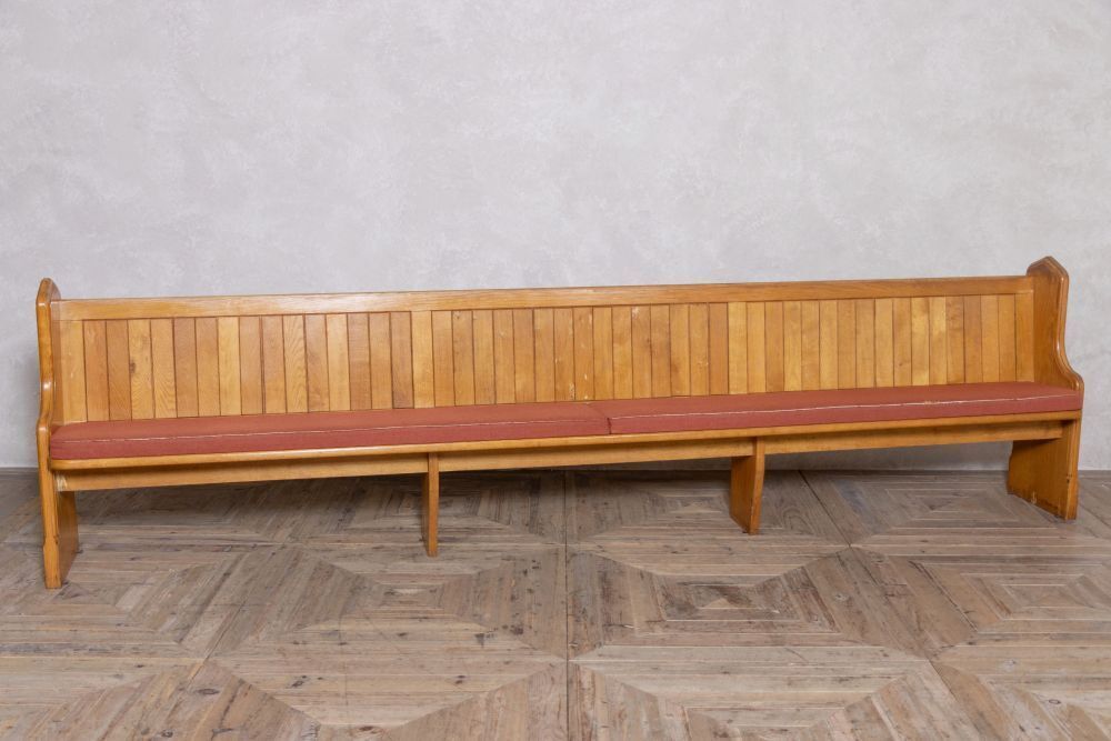 Solid English Oak Church Pew photo furniture