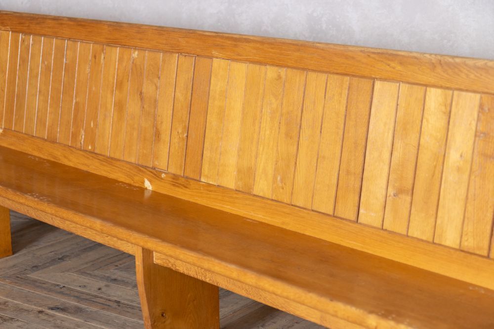photo for sale Solid English Oak Church Pew