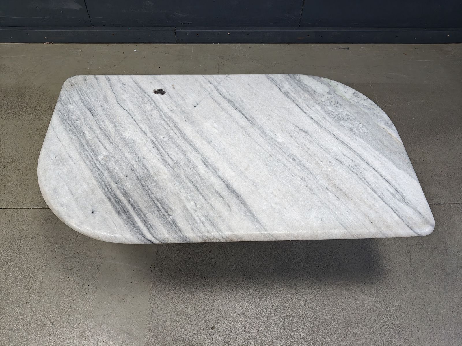 Vintage White Marble Coffee Table, 1970s photo vinterior