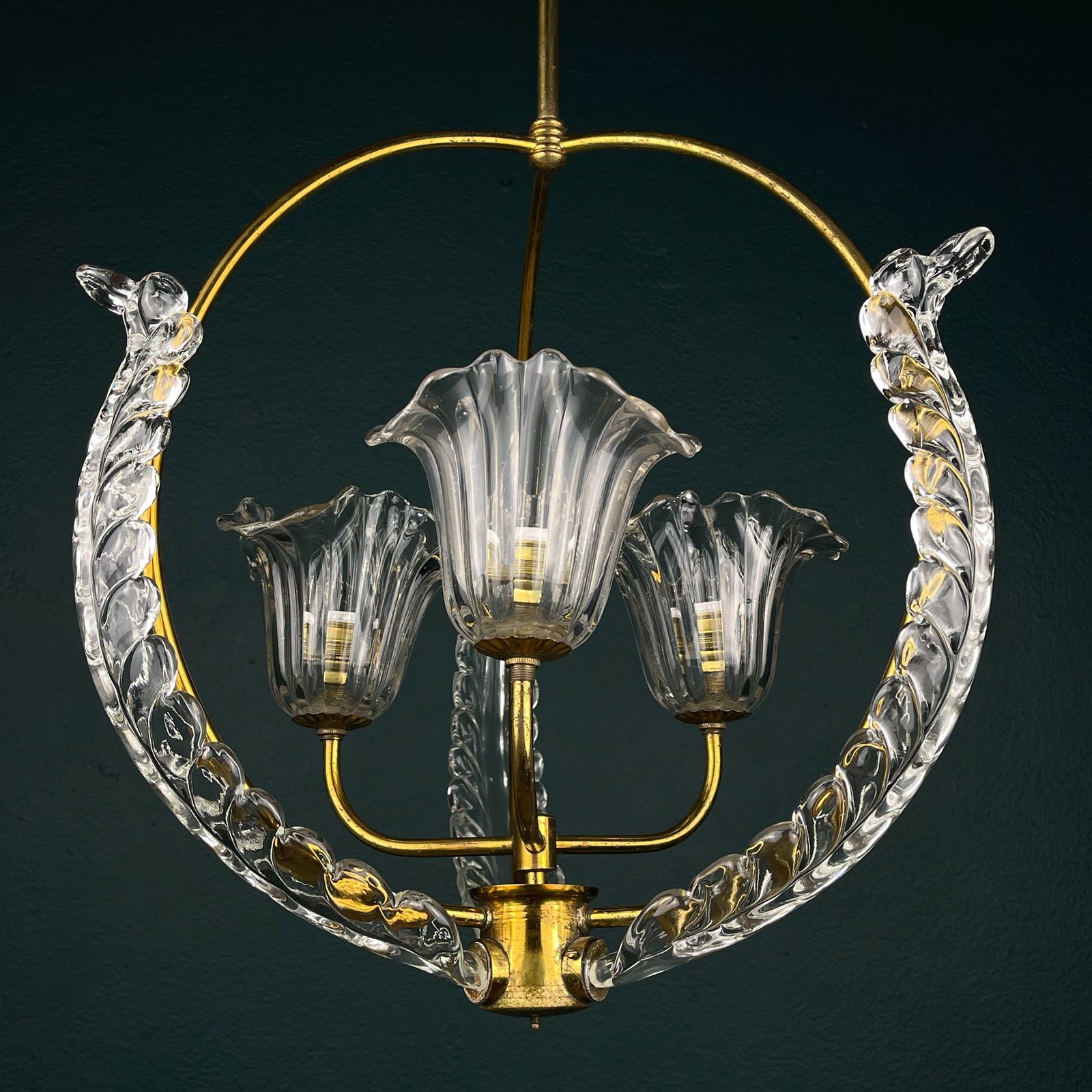 Murano Chandelier By Ercole Barovier Barovier & Toso, Italy 1930s photo Lighting