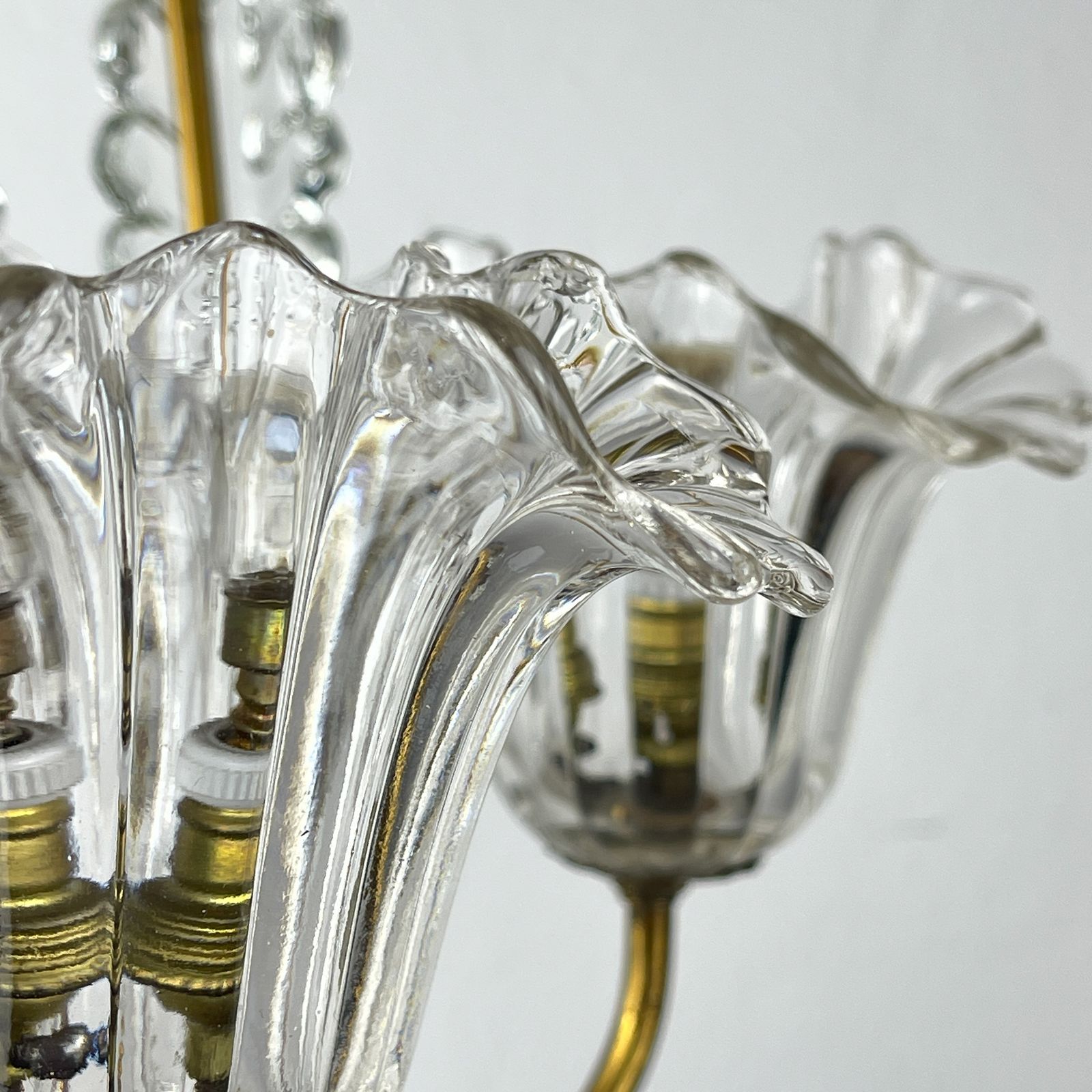 Murano Chandelier By Ercole Barovier Barovier & Toso, Italy 1930s photo vintage
