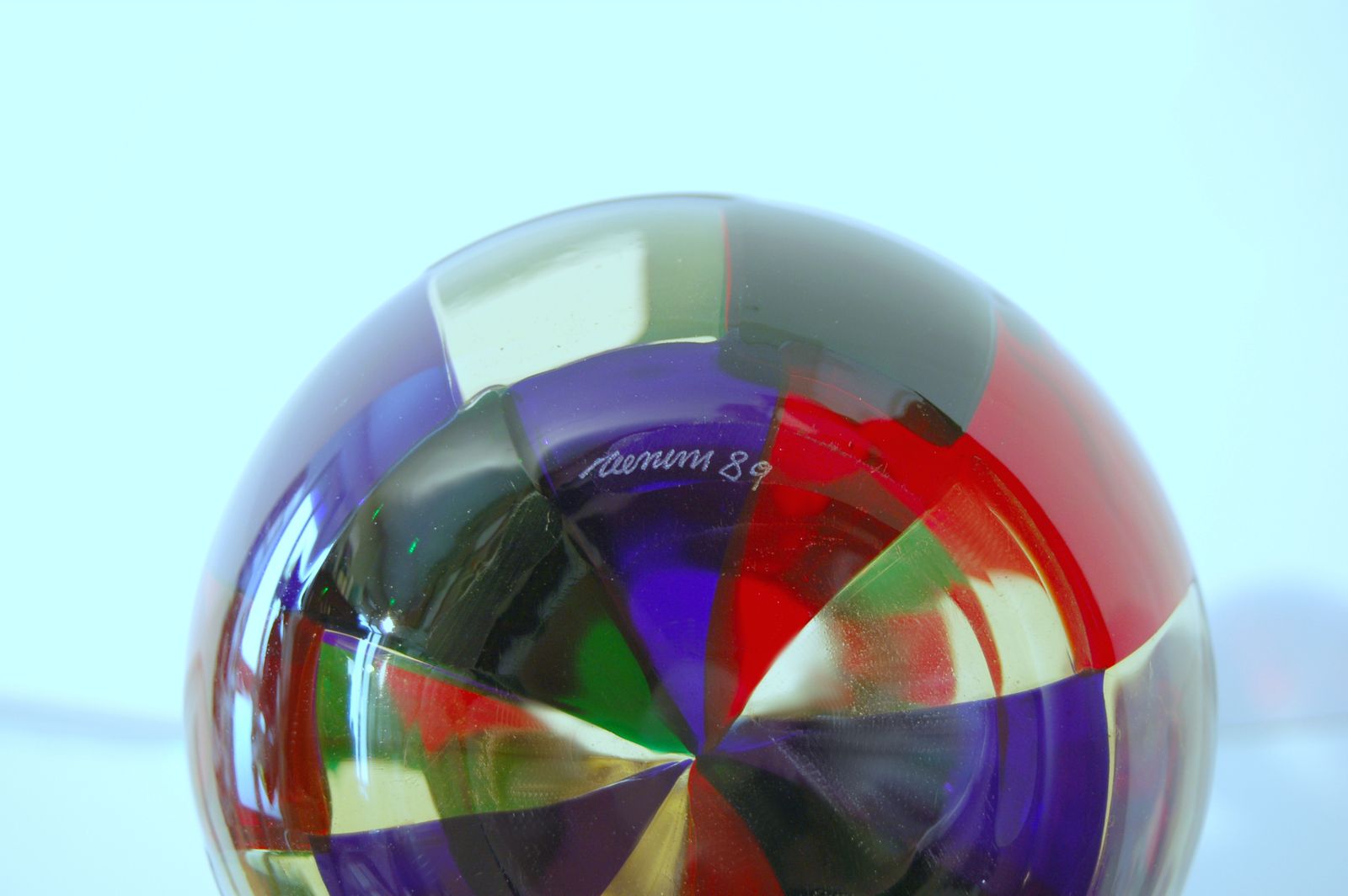 Venini   Vase By Fulvio Bianconi Mod. Pezzato Mod. Parigi 1989 photo for sale