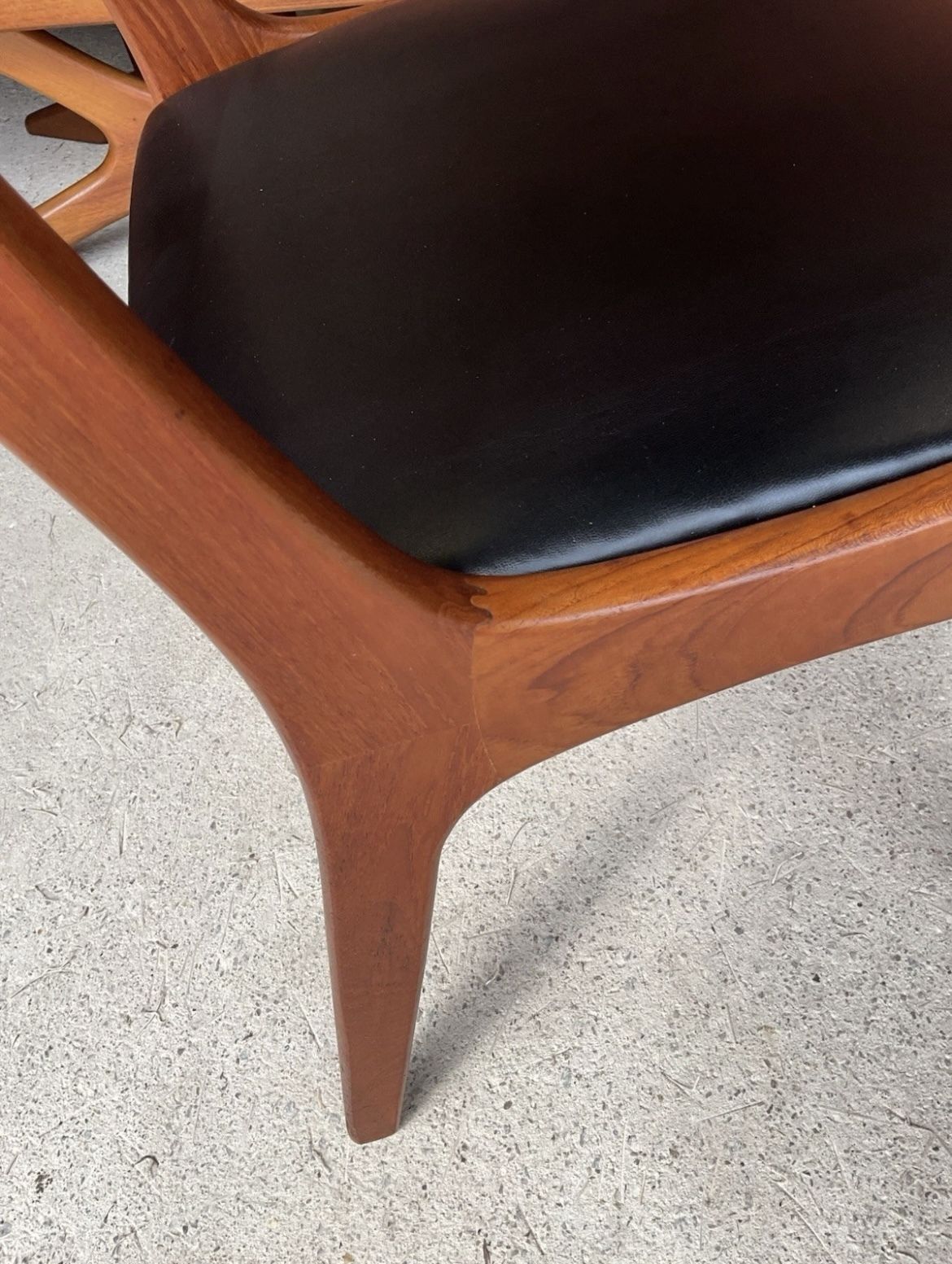Midcentury Danish Set Of 6 Teak Dining Chairs By Kai Kristiansen photo for sale