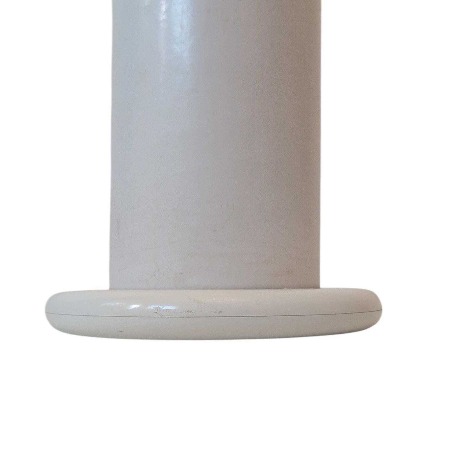 photo furniture Vintage Italiaanse Witte Sokkel — Kunststof En Kartonnen Kolom, Jaren 1980