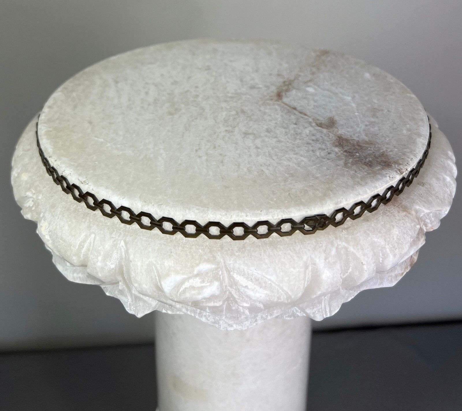 Stunning French Lighting Column Mounted On Brass Paws (Lot 5087) photo for sale