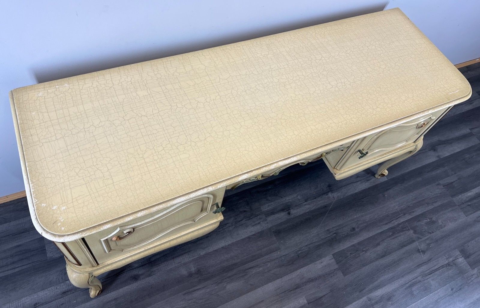 photo for sale Vintage  Shabby Chic French  Louis XIV Chest Of Drawers / Sideboard / (Lot 3106)