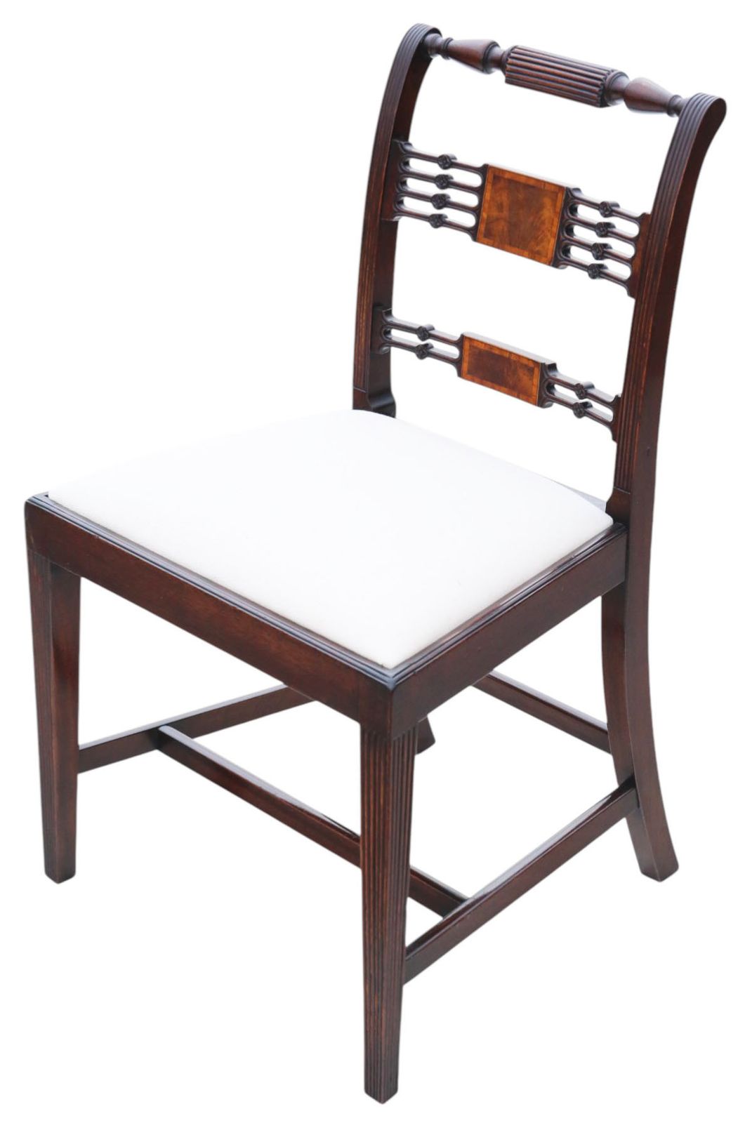 Antique Revival Set Of 8 Regency Mahogany Dining Chairs (6 + 2 Carvers) – C.1940, High Quality By Thomas Clarkson & Sons, Vintage photo buy