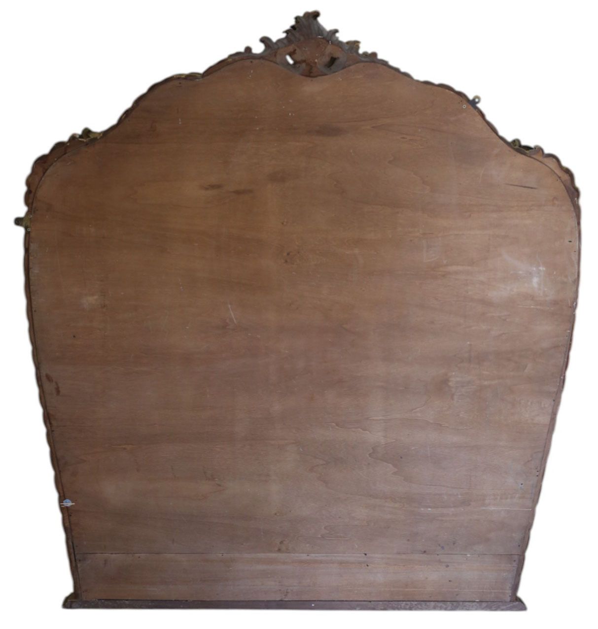 Large C1920 Antique Giltwood Overmantel Wall Mirror – Ornate Gold Frame, Statement Piece photo vintage