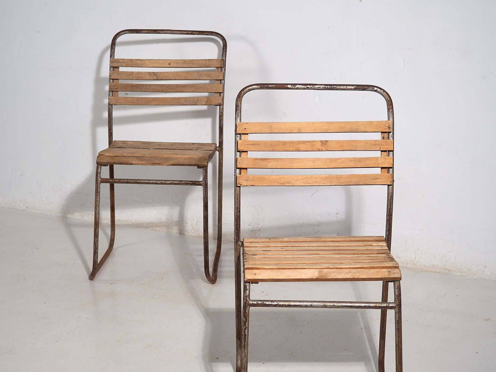 Antique Garden Chairs (C.1920). Set Of 2 Pieces #7 photo furniture