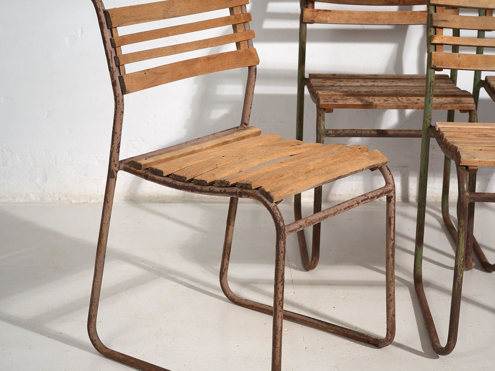 Antique Garden Chairs (C.1920). Set Of 4 Pieces #1 photo for sale