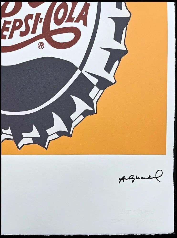 Andy Warhol, Pepsi Cola Yellow , 1980s, Lithograph photo for sale