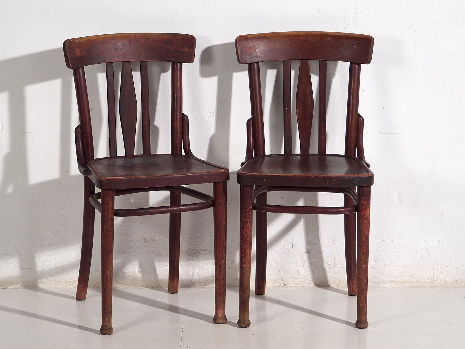 Antique Thonet Chairs (C.1920). Set Of 2 Pieces #1 photo for sale