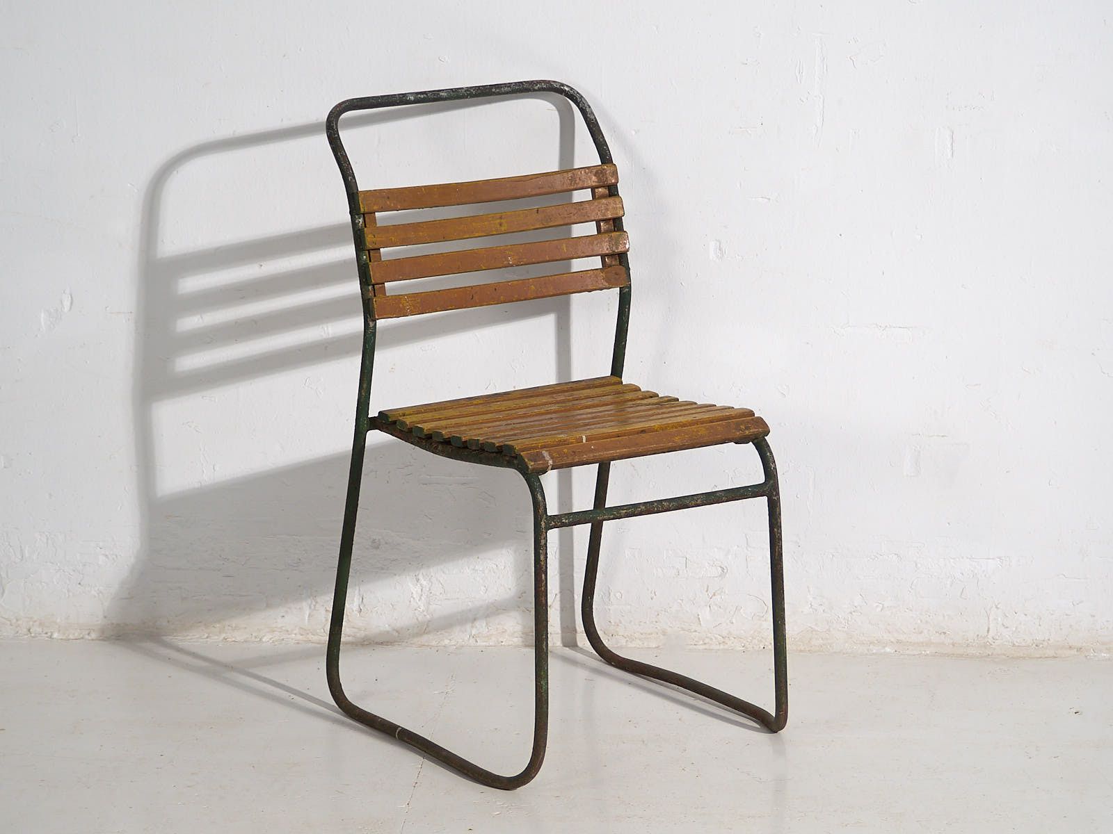 Antique Garden Chairs (C.1920). Set Of 2 Pieces #32 photo vinterior
