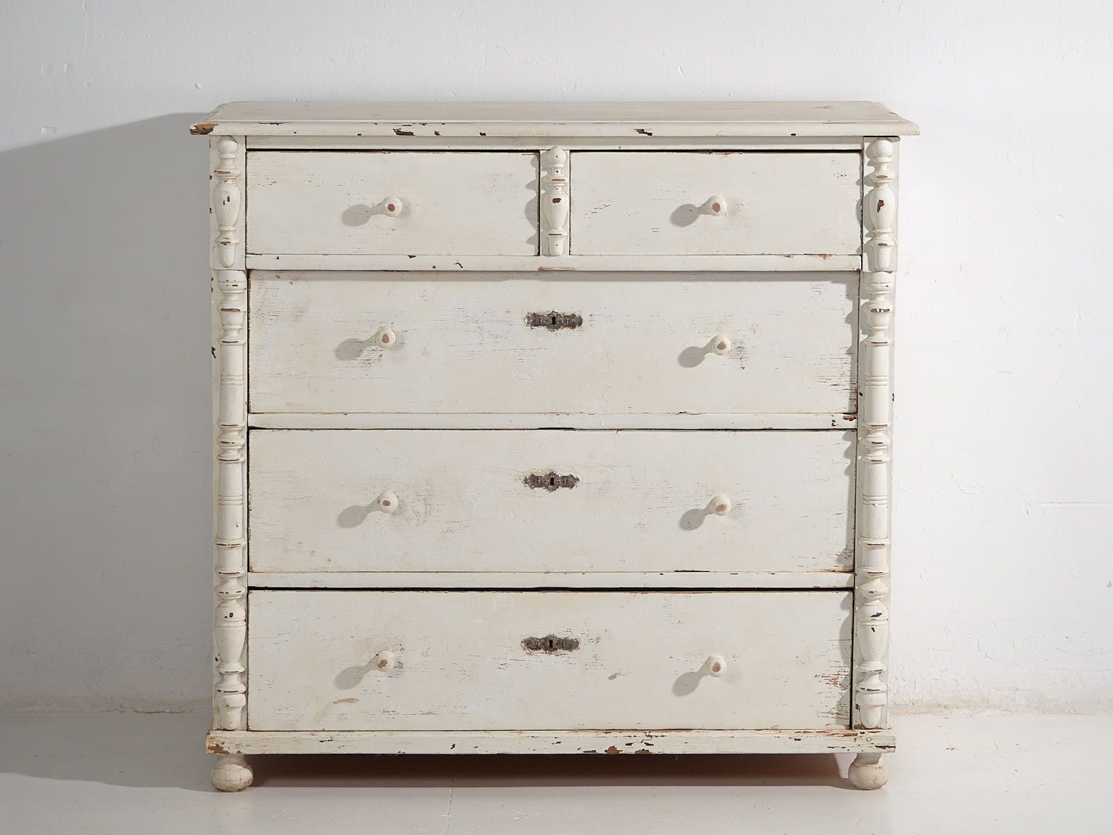 Antique White Chest Of Drawers (C.1920) #47 photo 1858.0