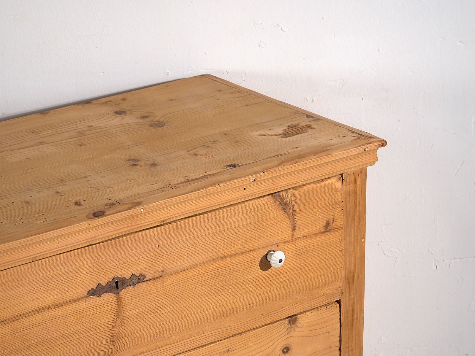 Antique Solid Wood Chest Of Drawers (C.1920) #14 photo furniture