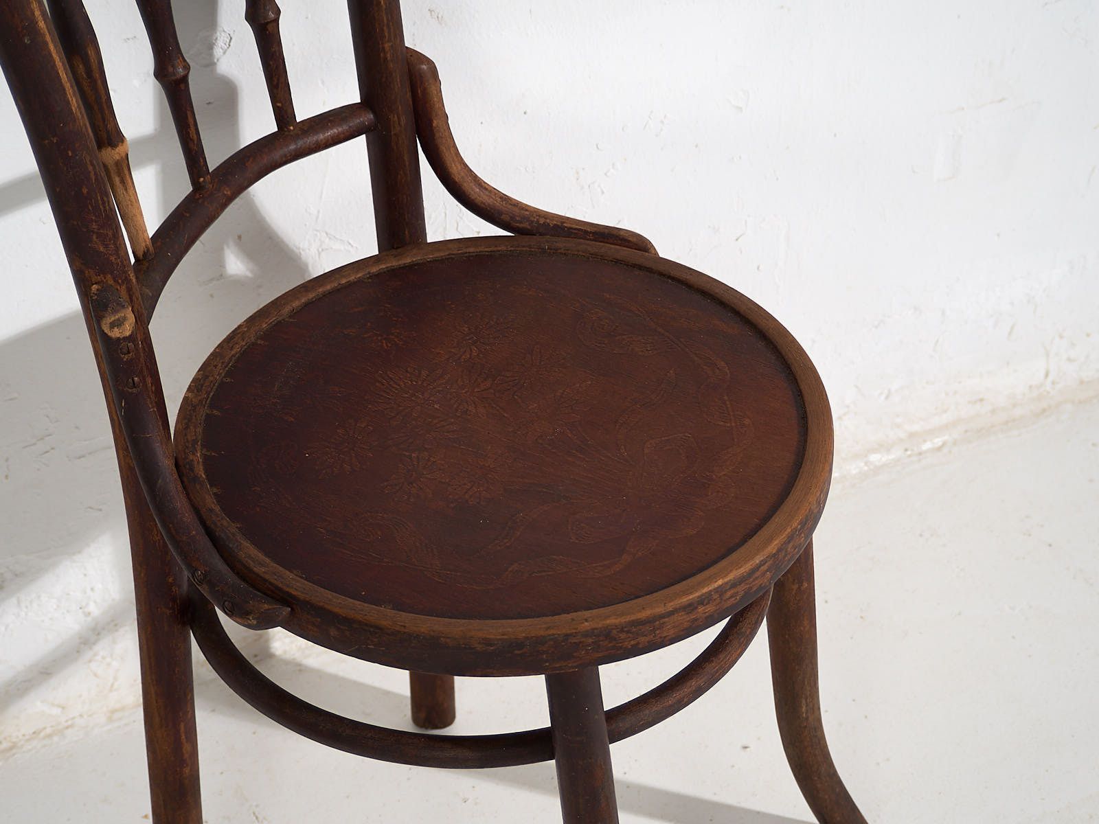 Antique Viennese Style Chairs (C.1920). Set Of 4 Pieces #4 photo vintage
