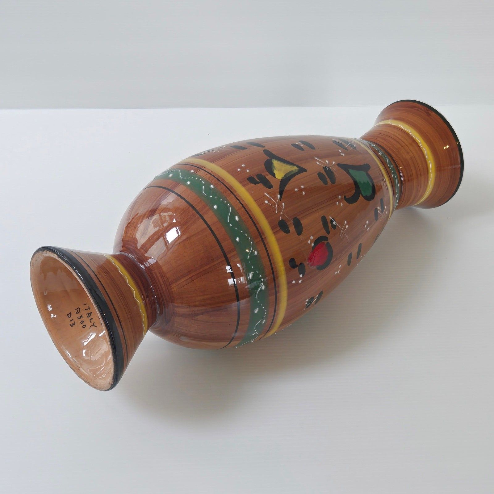 Large Diabolo Vase Vintage 1950 Italian Ceramic 50s Retro 50s photo 104.0