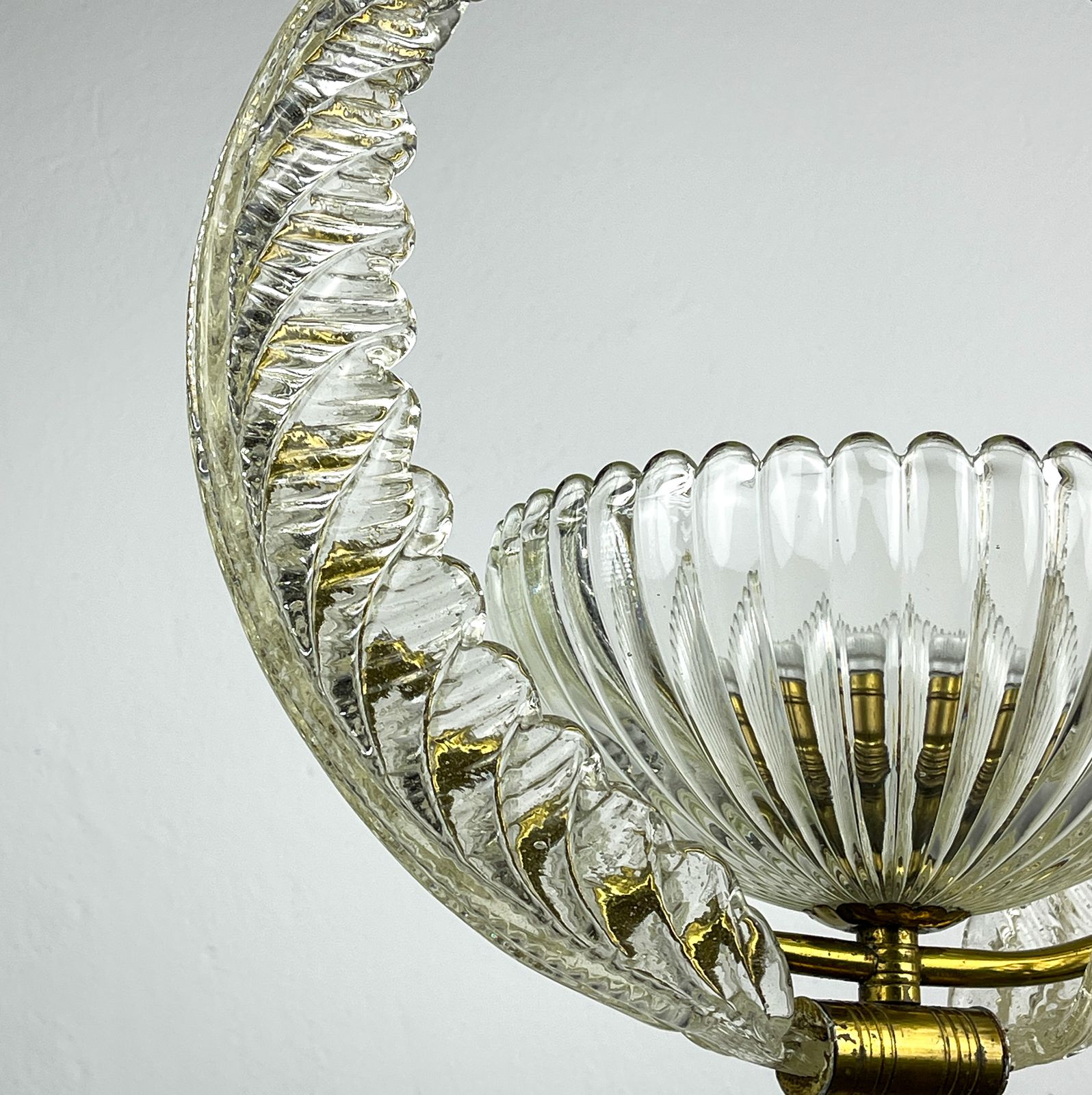 photo buy Murano Chandelier By Ercole Barovier Barovier & Toso, Italy 1930s