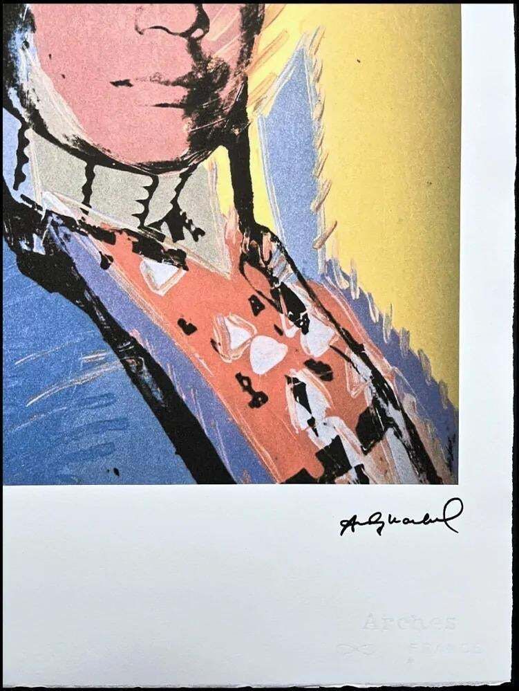 After Andy Warhol, Russell Means Yellow , 1980s, Lithograph photo Art